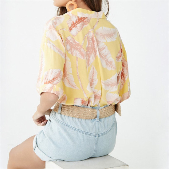 2019 Summer Boho Floral Print Chiffon Blouse Women Casual Short Sleeve V-Neck Sexy Ladies Tops Elegant Plus Size Shirts Blusas