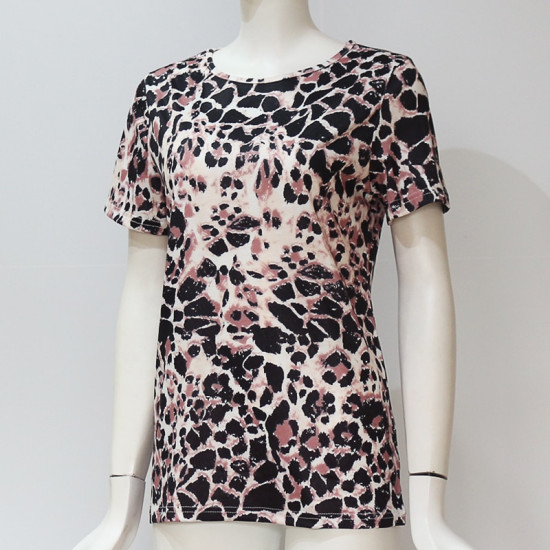 2019 Summer Womens Tops And Blouses Fashion Geometric Short Sleeve Shirt Casual O Neck Plus Size Office Lady Roupa Feminina 2XL