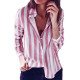 Blouse Women 2018 Autumn Striped Office Ladies Blouse Turn Down Collar Long Sleeve Blouses Casual Loose Button Elegant Shirts