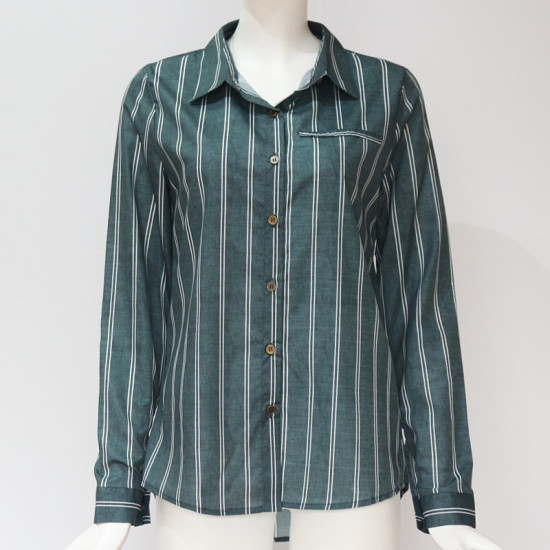 Casual Loose Women Blouses And Tops 2019 Harajuku Fashion Striped Blouse Long Sleeve Shirt Office Ladies Top Tee Camisa Feminina