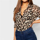 New Arrival Womens Tops And Blouses Leopard Long Sleeve Office Ladies Tops Turn Down Collar Streetwear Shirt Chemisier Femme 3XL