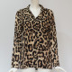 New Arrival Womens Tops And Blouses Leopard Long Sleeve Office Ladies Tops Turn Down Collar Streetwear Shirt Chemisier Femme 3XL