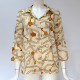 Women Blouses 2019 Summer Chain Print Chiffon Blouse Women Turn Down Collar Office Shirt Casual Loose Ladies Tops Blusas Mujer