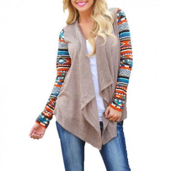 Women Cardigan Summer Floral Print Long Sleeve Irregular Wrap Kimono Cardigans Casual Coverup Blouses and Shirts Plus Size S-5XL