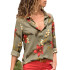 Women Shirts 2019 Long Sleeve Floral Blouse Casual Turn Down Collar Office Ladies Blouses Tops Vintage Tunic Blusas Feminina 3XL