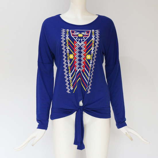 Women Shirts 2019 Spring Casual Loose Long Sleeve Blouse Femme O-neck Geometric Plus Size Top Elegant Laides Lace Blouse Blusas