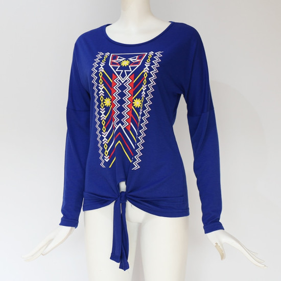 Women Shirts 2019 Spring Casual Loose Long Sleeve Blouse Femme O-neck Geometric Plus Size Top Elegant Laides Lace Blouse Blusas