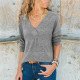 2019 Spring Women Shirts Casual Long Sleeve V Neck Knitted Blouse Shirt Solid Ladies Tops Elegant Blouses Blusas Mujer Plus Size