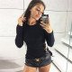 Knitted Blouse Women 2019 Spring Long Sleeve Lace Up Shirt Tops Solid Casual O Neck Blouses Shirts Camisetas Blusas Mujer S-XL