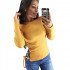 Knitted Blouse Women 2019 Spring Long Sleeve Lace Up Shirt Tops Solid Casual O Neck Blouses Shirts Camisetas Blusas Mujer S-XL