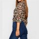 New Arrival Womens Tops And Blouses Leopard Long Sleeve Office Ladies Tops Turn Down Collar Streetwear Shirt Chemisier Femme 3XL