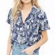 New Summer Women Blouse Shirt Casual Floral Short Sleeve Ladies Tops Plus Size Turn Down Collar Fashion Shirt Camisas Mujer 3XL