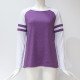 Stripe Patchwork Women Blouse 2019 Casual Cotton Loose Shirt Fashion Long Sleeve Basic Tees Pullover Plus Size Baseball Top 5XL