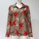 Women Shirts 2019 Long Sleeve Floral Blouse Casual Turn Down Collar Office Ladies Blouses Tops Vintage Tunic Blusas Feminina 3XL