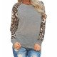 Women Tops and Blouses 2019 Cotton Patchwork Long Sleeve Shirt Leopard Fashion Casual O-Neck Plus Size Blouse 5XL Blusa Feminina