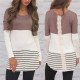 Womens Tops And Blouses 2018 Casual Back Lace Blouse Patchwork Long Sleeve Blouse Shirt Loose O Neck Ladies Tops Camisa Feminina