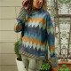 Womens Tops and Blouses 2019 Spring Vintage Geometric Print Shirt Casual Loose Long Sleeve Blouse Women Ladies Tops Tunic Blusas