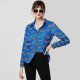 Zebra Print Blouse 2019 Autumn Fashion Women Long Sleeve Blouse Shirt Feminine Turn Down Collar Loose Office Tunic Ladies Tops