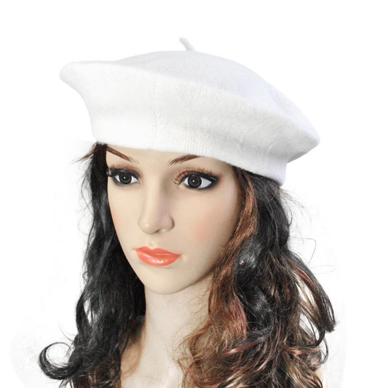 2019 Spring Beret Hat Painter Flat Cap Women Vintage Wool Berets Hat Solid Color Bonnet Caps Casquette Female Warm Winter Cap