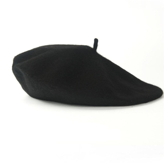 2019 Spring Beret Hat Painter Flat Cap Women Vintage Wool Berets Hat Solid Color Bonnet Caps Casquette Female Warm Winter Cap