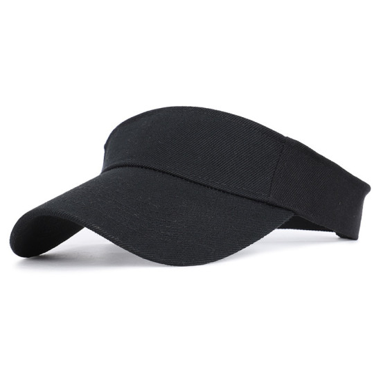 2019 new women sunscreen visor hat summer outdoor running sports adjustable solid baseball topless tennis sun visor cap