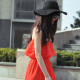 Autumn summer felt fedoras sun hat women vintage wide Brim sunbonnet fedoras lady beach sunhat UV protection caps chapeu Gift &2