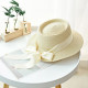 England Retro Arc Broad Brimmed summer sun Hat Female Beach Straw Hat Visor Cap Summer Hats Caps Chapeau Women Femme Sun V