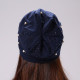 Brand Women's Beanie Hat Casual Polyester Shine Pearls&Rhinestones Beanies For Women Skull Beanie Hats Bonnet For Female
