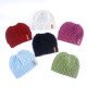 Fasion Women Beanie Ponytail Hat Bun Knitted Cap Skull Stretchy Winter Warm Hats