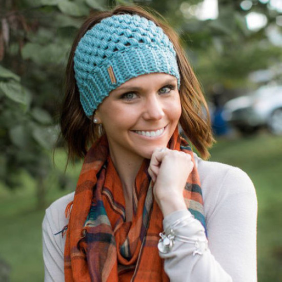 Fasion Women Beanie Ponytail Hat Bun Knitted Cap Skull Stretchy Winter Warm Hats