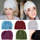 Fasion Women Beanie Ponytail Hat Bun Knitted Cap Skull Stretchy Winter Warm Hats