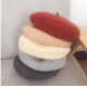 Hot Sell 2018 Cheap Fashion New Women Wool Solid Color Beret Female Bonnet Caps Winter All Matched Warm Walking Hat Cap 17 Color