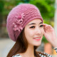 New Arrival Elegant Women Knitted Hats Rabbit Fur Cap Autumn Winter Berets Ladies Female Fashion Skullies Beret Hat