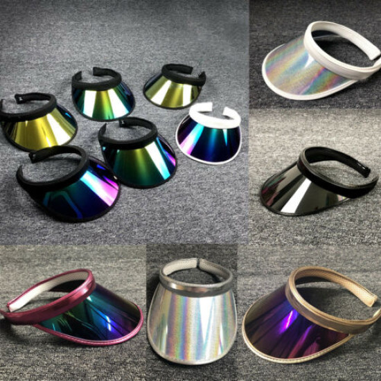 Women Childern Transparent Sun Visor Hat Cap Uv Protection Cover Flexible Summer Headband Beach Travel Summer  Protection Cap