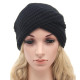 Women's Knitted Turban Hats Funny Cute Head Wrap Cross India Caps Ladies Winter Warm Winter Autumn Clothes Accessories