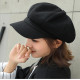 wool  Women Beret Autumn Winter Octagonal Cap Hats Stylish Artist Painter Newsboy Caps Black Grey Beret Hats