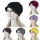 1PC New Women Elastic Turban Hat Muslim  Islamic Jersey Cancer Chemo Cap Ladies  Stretch Head Wrap Head Scarf 4.11