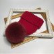 2019 New winter hat luxury quality Fox fur pompom hats beanie High quality Girls women bonnet winter hats for women