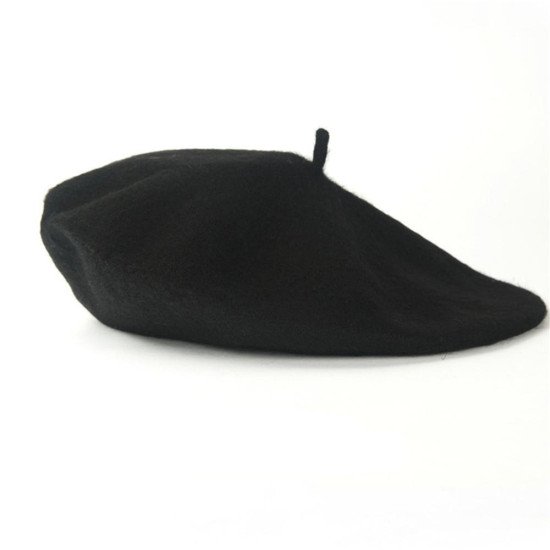 2019 Spring Beret Hat Painter Flat Cap Women Vintage Wool Berets Hat Solid Color Bonnet Caps Casquette Female Warm Winter Cap