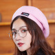 2019 Winter Beret Hats Women Female Khaki Artist Painter Berets for Winter Western Style Wool Octagonal cap Beret Hats