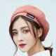 2019 Winter Beret Hats Women Female Khaki Artist Painter Berets for Winter Western Style Wool Octagonal cap Beret Hats