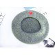 Autumn Winter Vintage Black Cute Heart Embroidery Beret Women Artist Cap Ladies Wool Hat Headwear Berets
