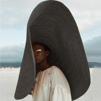 Fashion Super Wide Straw Caps Brim Sun Hat Summer Beach Anti-UV Sun Protection Foldable Large Cover Cap chapeau femme 2019