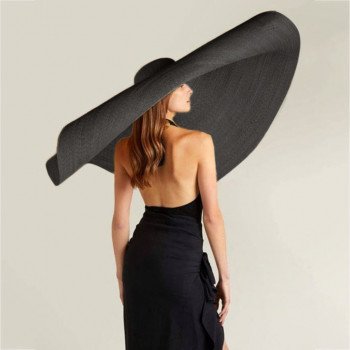 Fashion Super Wide Straw Caps Brim Sun Hat Summer Beach Anti-UV Sun Protection Foldable Large Cover Cap chapeau femme 2019