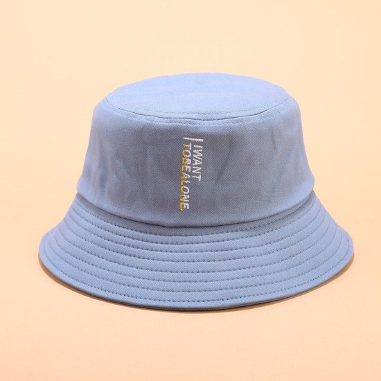Fisherman Hat Men's New I WANT Letters Embroidered Basin Cap Women Spring and Summer Outdoor Wild casual men bucket sun hat