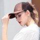 Glitter Ponytail Baseball Cap Women Snapback Summer Mesh Hat Female Messy Bun Hats Casual Adjustable Streetwear Hip Hop Cap 2019