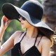 2019 NEW FASHION HOT Women Solid Color Big Brim Straw Hat Sun Floppy Wide Brim Hats Beach Cap Free ship #Z5