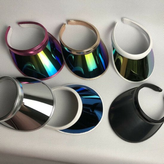 Women Childern Transparent Sun Visor Hat Cap Uv Protection Cover Flexible Summer Headband Beach Travel Summer  Protection Cap