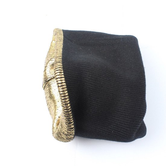 Women Hat Warm Ear Protection Crochet Winter Knit Glittering Caps Knitted Beanies Cap Thick Female Cap 1030