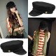 Women Military Beret Hats Sailor Caps Flat Bone Casquette Militaire Stylish Embroidery Lace Decoration Captain Cotton Naval Caps